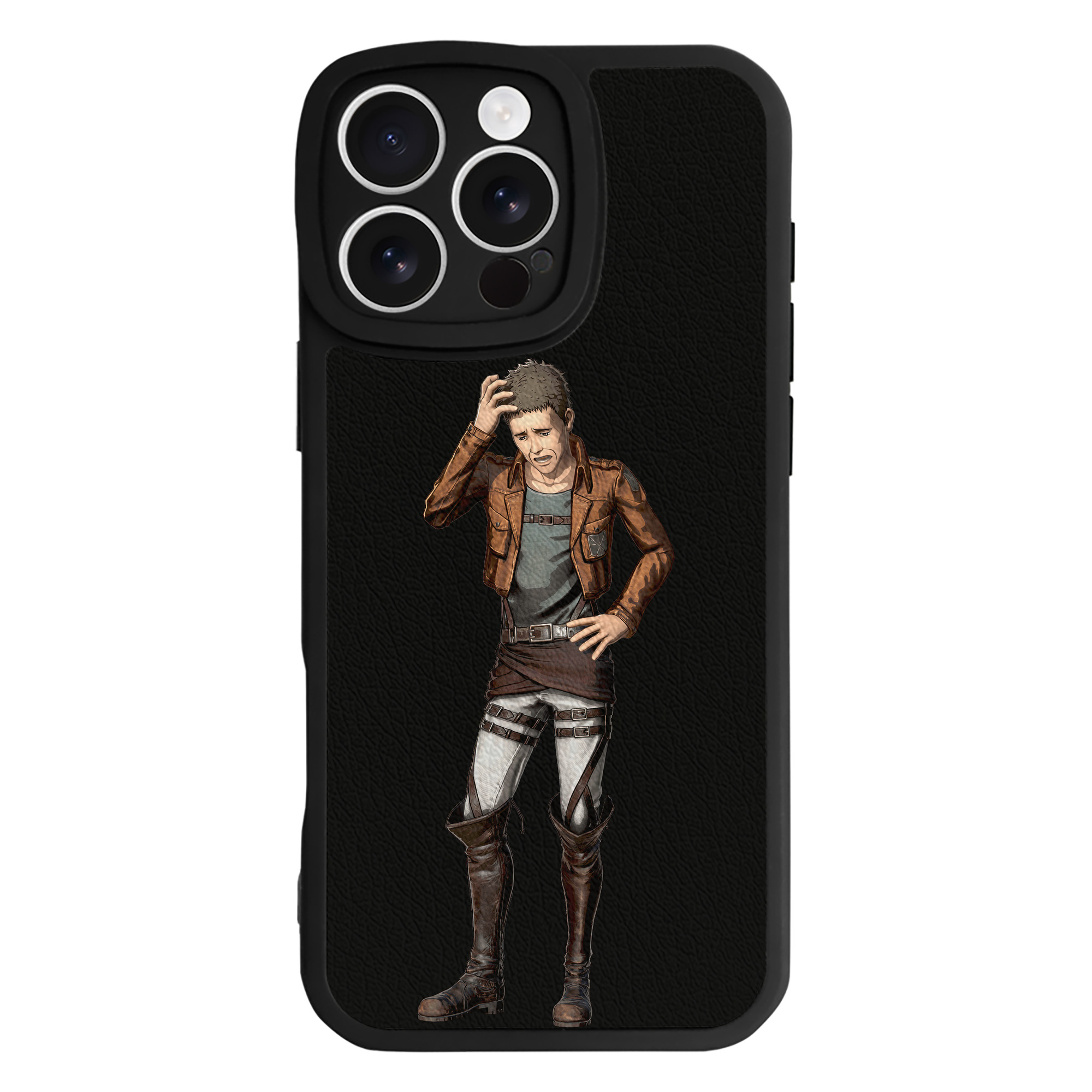 （画像用） 進撃の巨人 Attack on Titan 【iPhone 16シリーズ対応】シリコンスマホケース（レザー調） 材質：シリコン